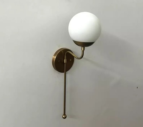 Antike messing wandlampe - antike,