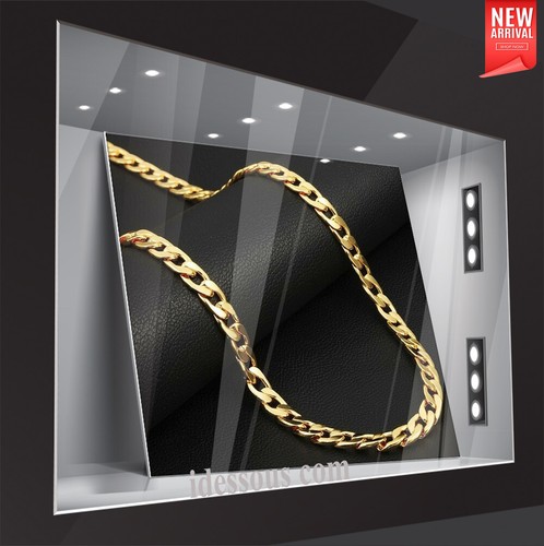 Goldkette 8mm herren - 8mm, kurz