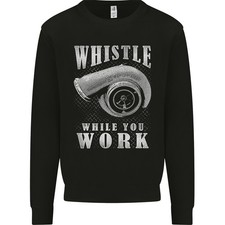 Whistle While You Arbeit Turbo Cars Herren Sweatshirt Pullover