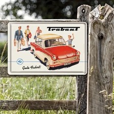 Blechschild trabant 500 gute - trabant,