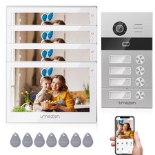 2 DRAHT WLAN BUS 7"TVIDEO TÜRSPRECHANLAGE MONITOR 148° WEITWINKELE 1-4 FAMILIEN