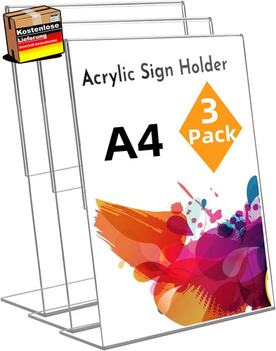 Tischaufsteller acryl - a4,