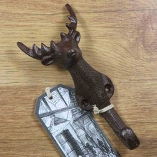Garderobenhaken Hirsch Hirschgeweih Wandhaken Gusseisen Geweih Haken DB75