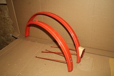 26" Zoll Schutzblech Set vorn hinten mit Rücklicht DDR Fahrrad Mifa rot