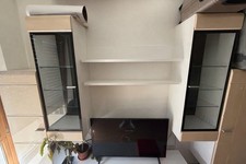 Wohnwand modern, Hochglanz