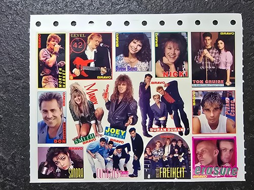 Vintage bravo stickerbogen - bravo,