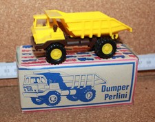 VEB Berlinplast Dumper Perlini Gelb/Braun 1:87 Neu in der OVP DDR Produktion !!!