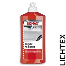 SONAX METALLIC HOCHGLANZ AUTOPOLITUR GLANZ POLITUR CARNAUBAWACHS POLITURz 500 ml