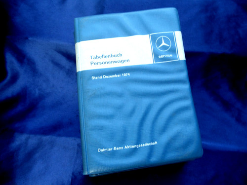 Mercedes benz tabellenbuch - benz,