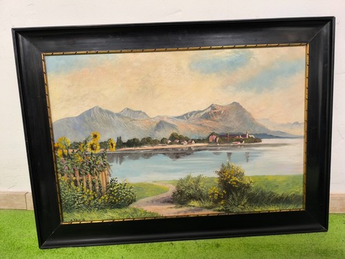 ölgemälde auf holz chiemsee - Ölgemälde,