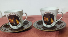 2 Tassen Sammeltassen Kaffeetassen mit Teller Kronester Bavaria