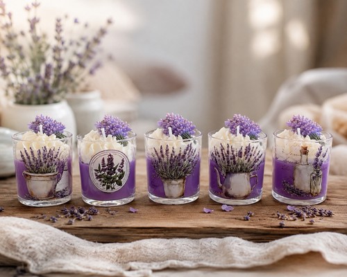 Lavendel duftkerze 200ml - lavendel,