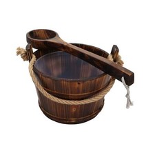 B-Ware Saunakübel MCW-B26, Saunazubehör Saunakelle, mit Einsatz Kiefer 3,5 L