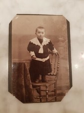 Altes antik Foto Junge Kind