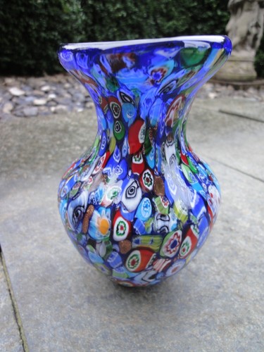 Glas vase murano - vase, murrinen