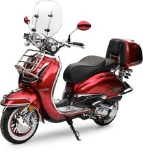 Motorroller 50 ccm Burnout EasyCruiser Dunkelrot Metallic 45 km/h