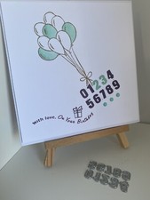 Stanze, Stanzschablone, Cutting Dies Zahlen 0-9 Gr. 2,2x4 cm