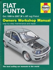 Haynes Handbuch: Fiat Punto 1999-2007 Reparaturanleitung/Reparatur-Buch/Wartung