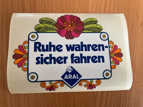 Werbe aufkleber aral - aufkleber,