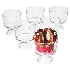 6x PRIMUS Eisbecher mit Fuß 250ml Dessert-Schale Früchte-Becher Cocktail-Glas