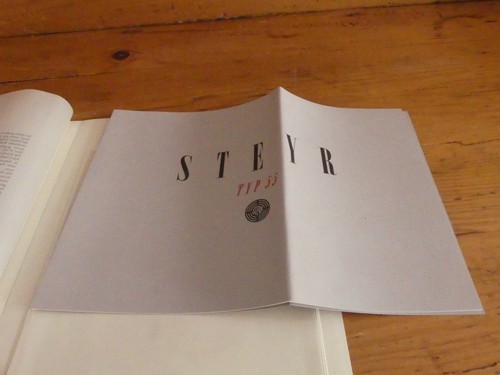 Faksimile prospekt steyr - "steyr, typ