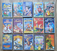 15 VHS Disney Zeichentrick Kinderfilme Videokassetten Sammlung, Konvolut