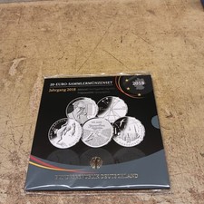 5 x 20 Euro Silber PP , Original VFS Blister / Folder , 2018