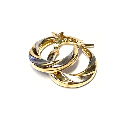Ohrring 333 gelbgold - gelbgold, bicolor