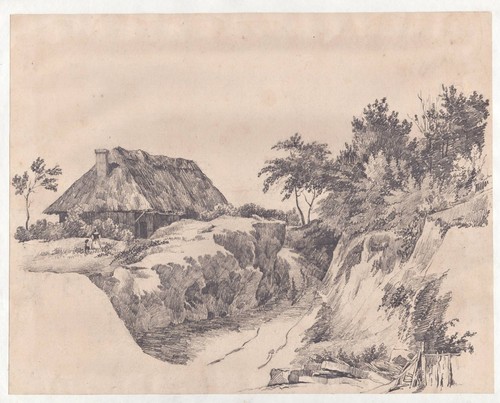 Landschaft mit bauernhaus - landschaft,