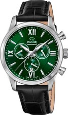 JAGUAR Herren Armbanduhr J884/3 Quarzuhr Saphirglas Datum Lederarmband 41mm