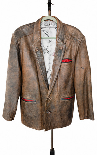 Herren trachtenjacke leder - leder, gr