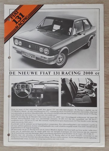 Fiat 131 racing prospekt - 131, /