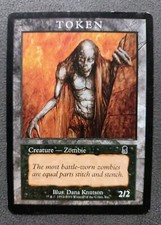 MTG 1 Magic Karte Creature Zombie Player Rewards Token Odyssey 