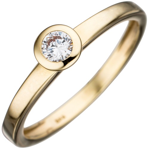 Schmaler damenring 333 gold - damenring,