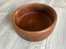 Antike dänische Schule Teakholz Obst Deko Schale Schüssel 60er 70er