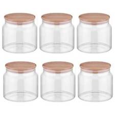 Vorratsgläser Mit Deckel, 6er Set Vorratsdosen Glas Mit Deckel Luftdicht 500ml