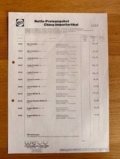 WECO Feuerwerk 1988 Preisliste
