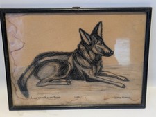 Kohle- oder Bleistiftzeichnung