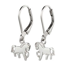 Kinder Ohrringe Pferd Pony 925