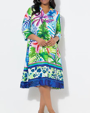 Ulla Popken Satin-Midikleid