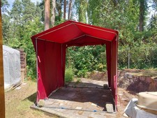 Marktzelt, Verkaufszelt in weinrot, ideal für Weihnachtsmarkt