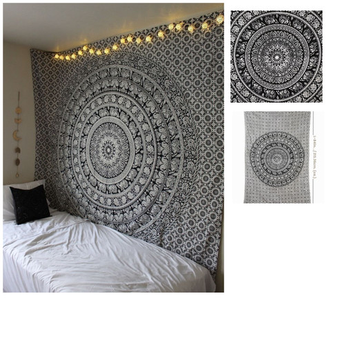 Boho mandala wandtuch - boho, 213x137