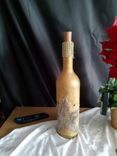 LED Dekoflasche/gold/Weihnachten/neu