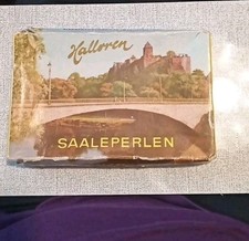 Alte Pappschachtel Halloren Saaleperlen VEB Halle/Saale Ostalgie,DDR