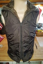 Edc by esprit Weste Größe S braun Fellkragen sehr guter Zustand Maße beachten 