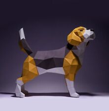3D Papiermodell Hund Origami