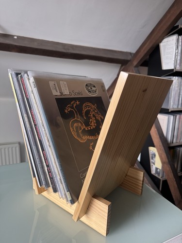 Vinyl record wooden storage - record,