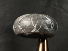 GIBEON Meteorit Ring - Größe 4,25 - Ehering Weltraum Astronomie Schmuck B 51293