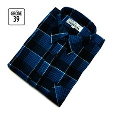 Arbeitshemd Karo blau-schwarz