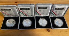 4x 1oz Mexiko, Silbermünzen Präcolumbianische Aztec Serie 1992 PP  kein Libertad